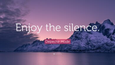 enjoy the silence